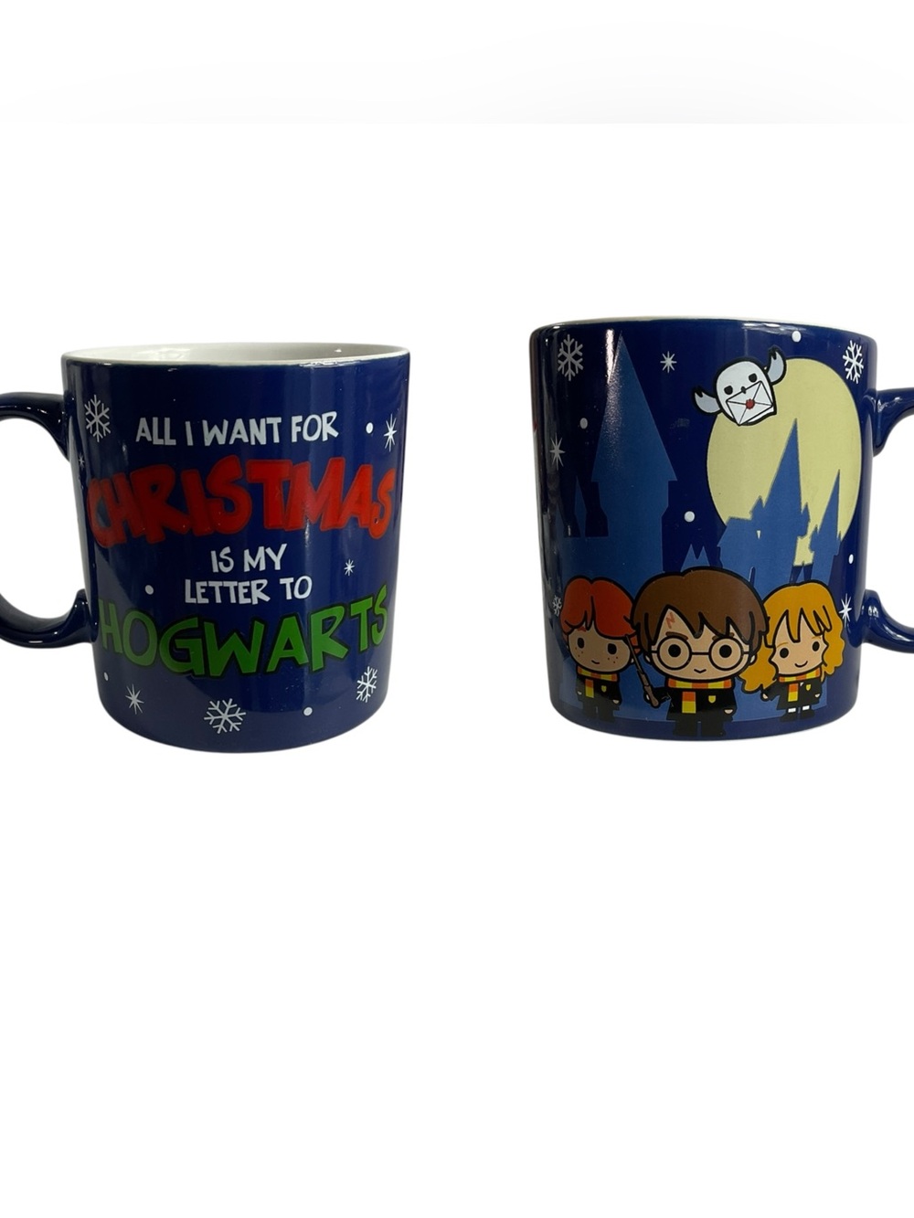 Harry Potter Christmas Hogwarts 20 Oz Mug Harry Ron Hermione